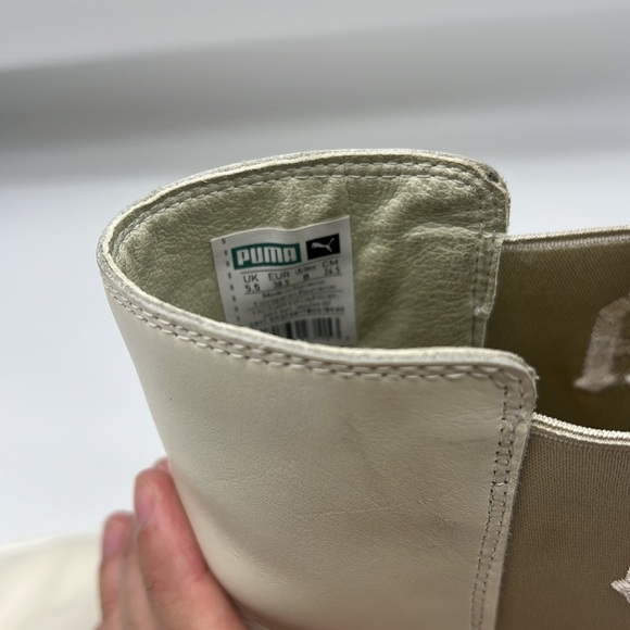 Fenty X Puma - By Rihanna Vanilla Ice Chelsea Chunky Leather Ankle Boot Size 8 - Picture 9 of 16